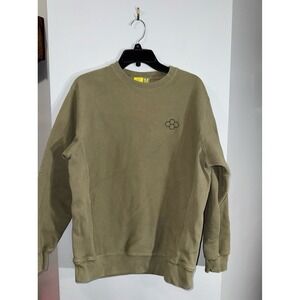 Rudis logo embroidered crewneck fleece sweatshirt men's size medium